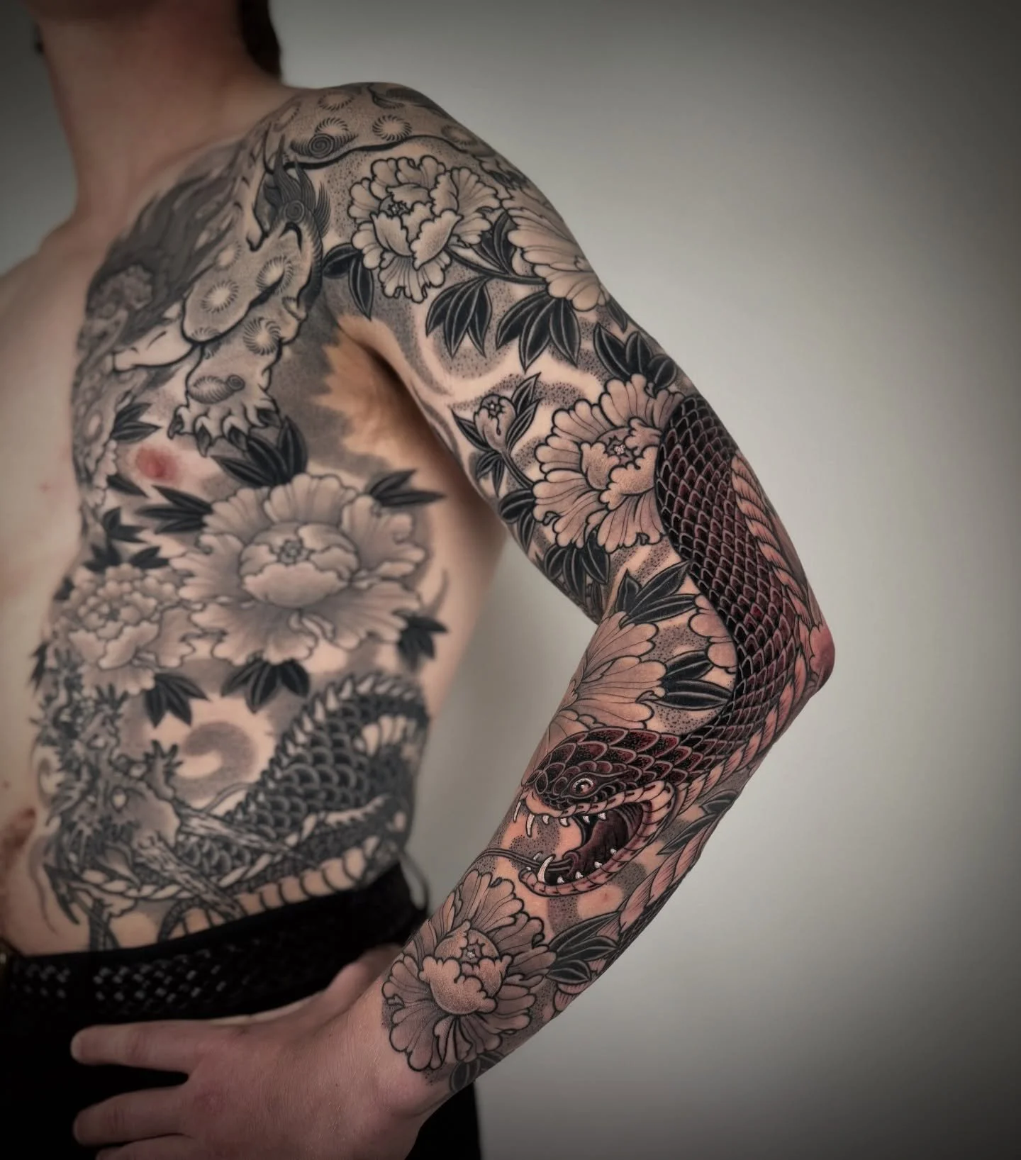 That&rsquo;s a wrap for Michael&rsquo;s arm!! All drawn on and tattooed with care. The rest is by me as well ☺️ 

Grateful as always for rad clients who let me do my thing and bring their ideas to life. 

VISIT www.deanflashman.com TO BOOK IN 🫶