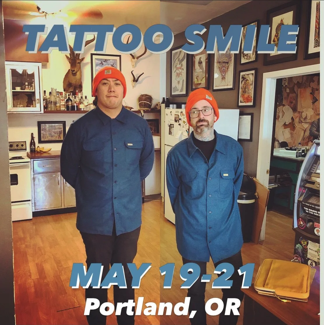 PORTLAND!!!

I'll be sitting in with the fine folks @tattoosmilepdx next week with my travel buddy @alexblackwelltattoo for a few days before attending the mighty @voidtattoofest 

I have two spots left durinf my visit at SMILE I'd love to fill. Your