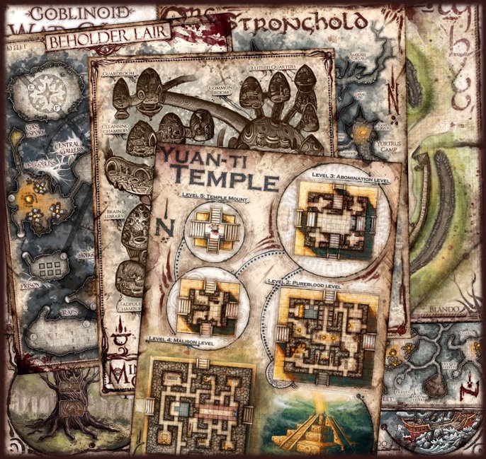 Strongholds and Followers Temple Maps: Print/Reference Bundle — Jared Blando