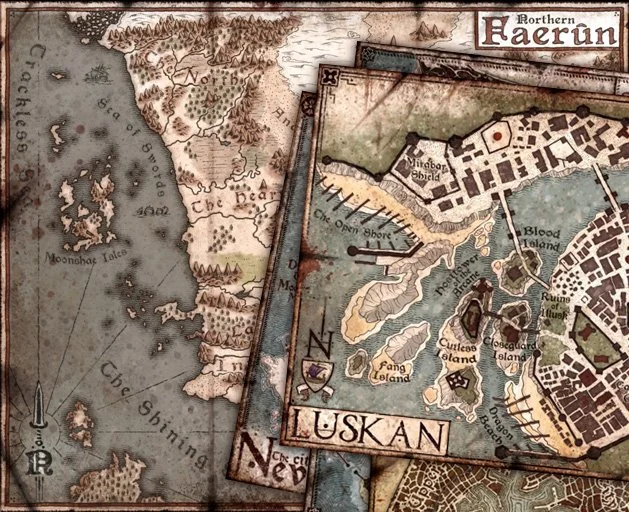 Sword Coast Adventurer's Guide - Map Prints Bundle: 5th Edition DnD ...