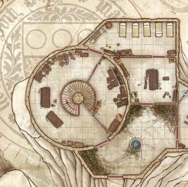 Castles & Forts — Misc WotC Dragon Magazine Encounter Maps — Jared Blando