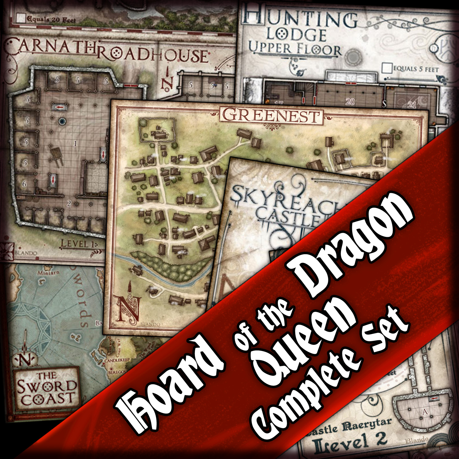 Hoard of the Dragon Queen: Complete Map Bundle — Jared Blando