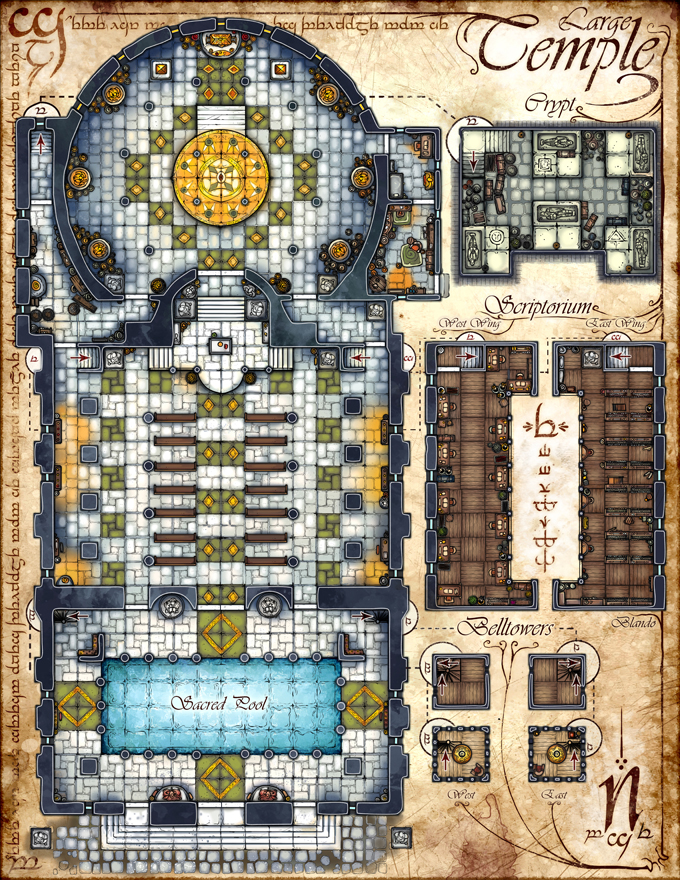 Strongholds & Followers : Complete Temple Map Bundle — Jared Blando