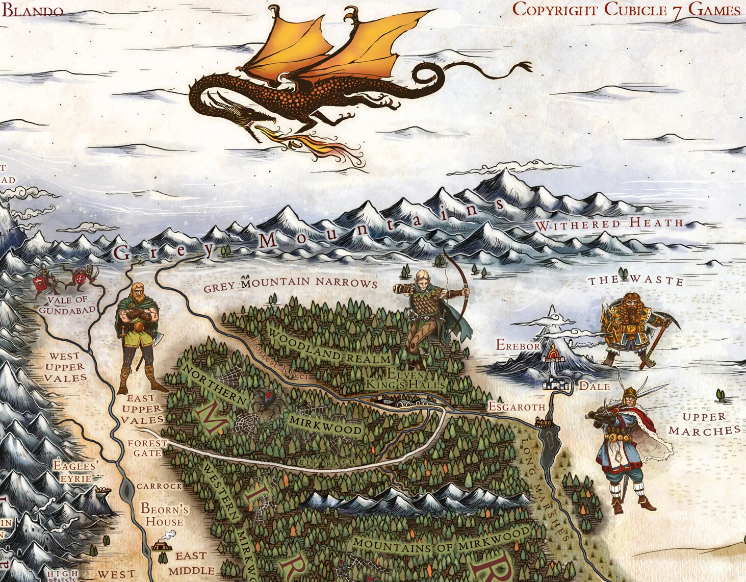 Post Cataclysm World map of Ansalon — Jared Blando