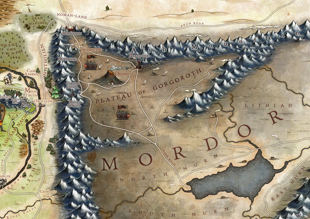 Post Cataclysm World map of Ansalon — Jared Blando