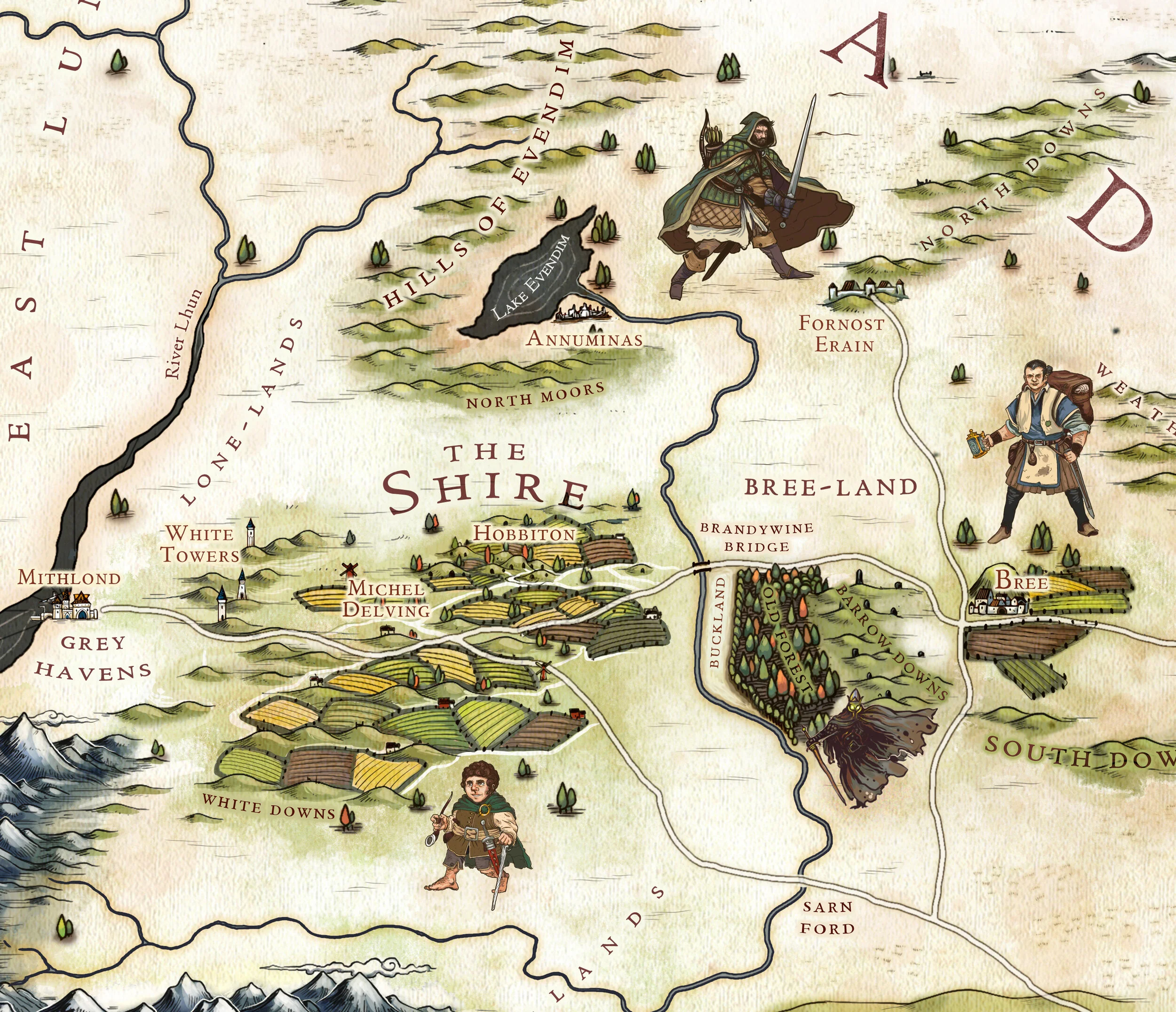 Post Cataclysm World map of Ansalon — Jared Blando