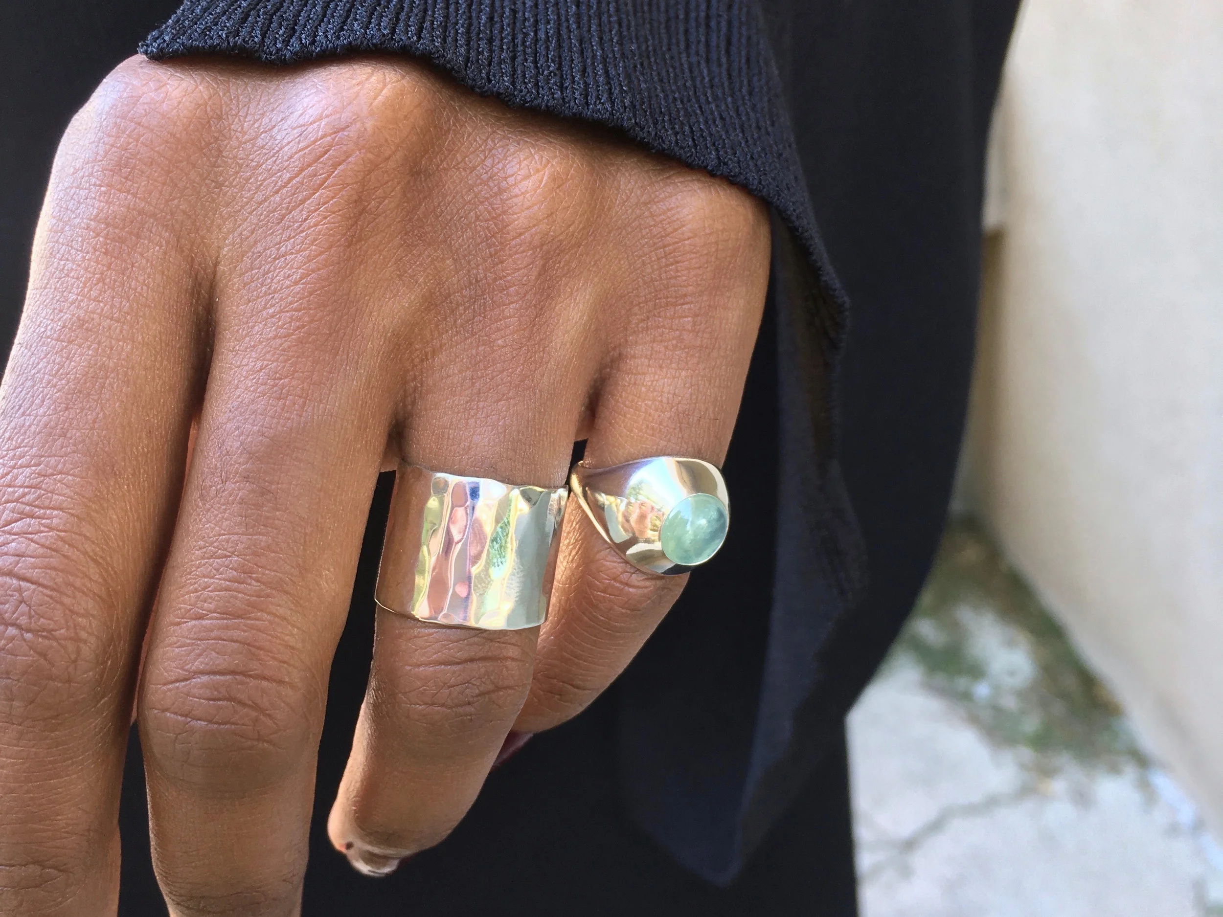 SUAI Silver Cuff Ring