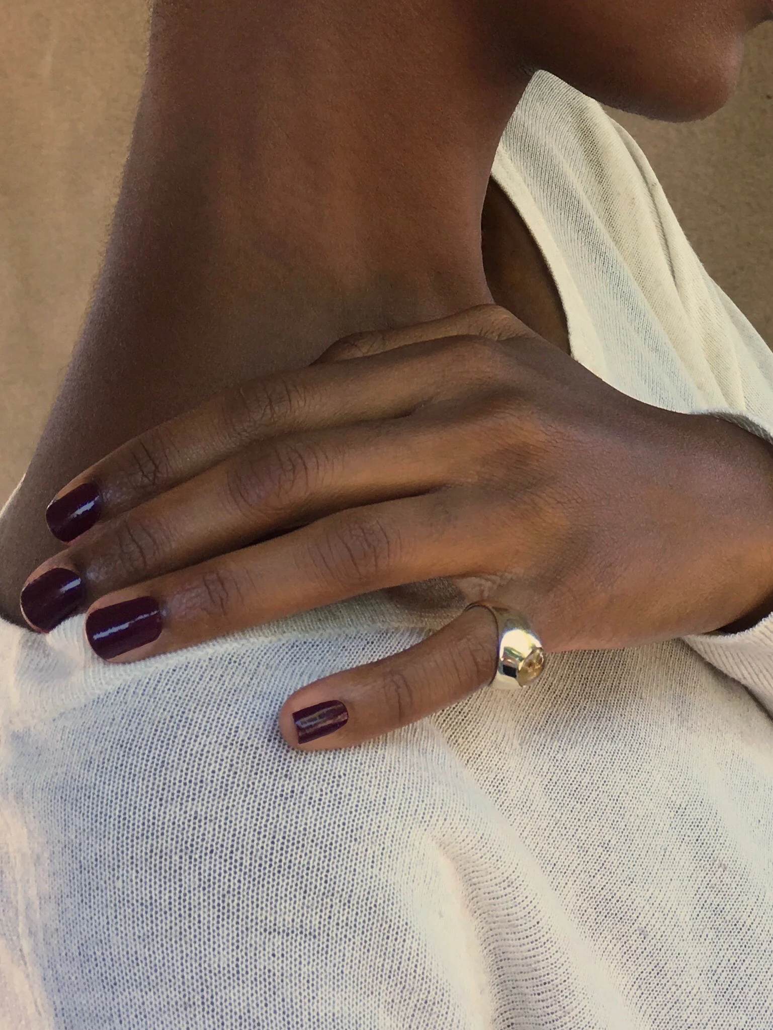 SUAI Jewelry Cloche Ring - Gold, Rutile Quartz