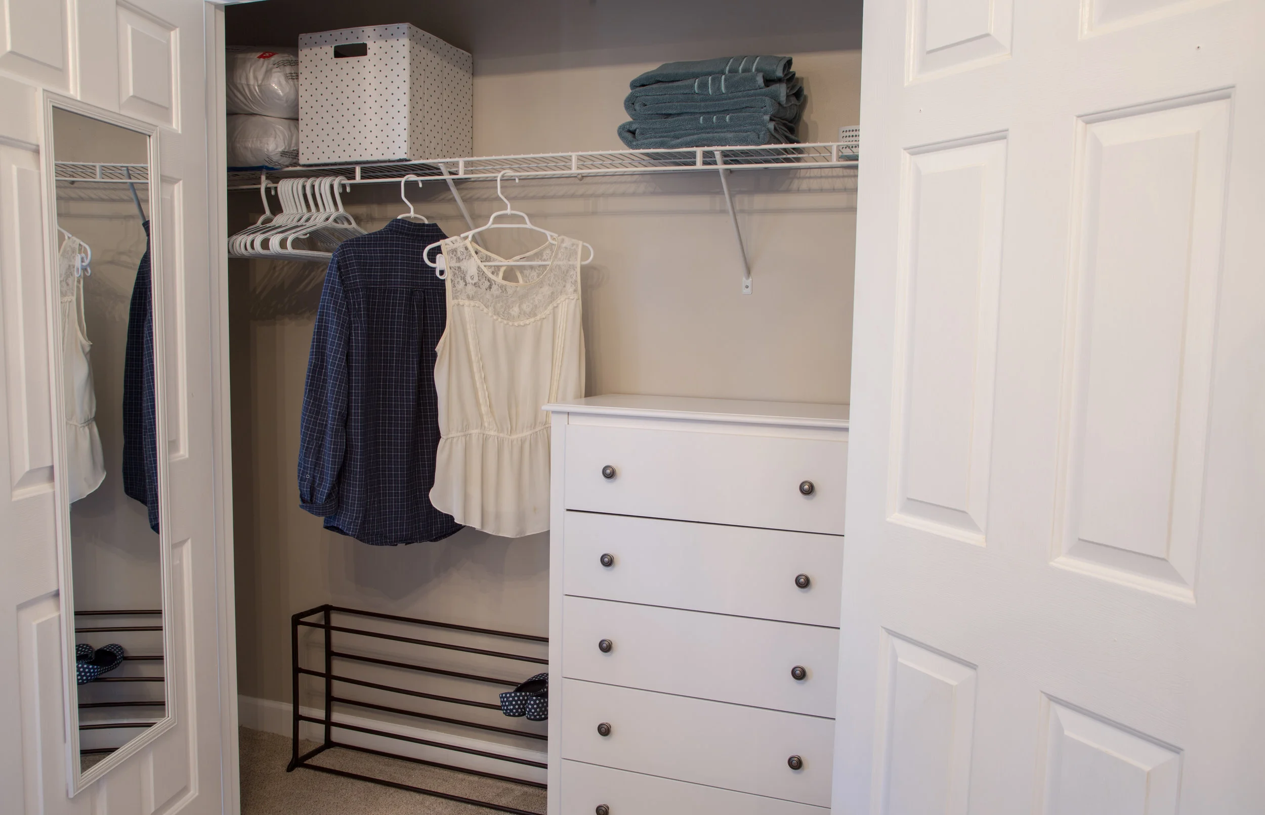 Spacious closets throughout. 