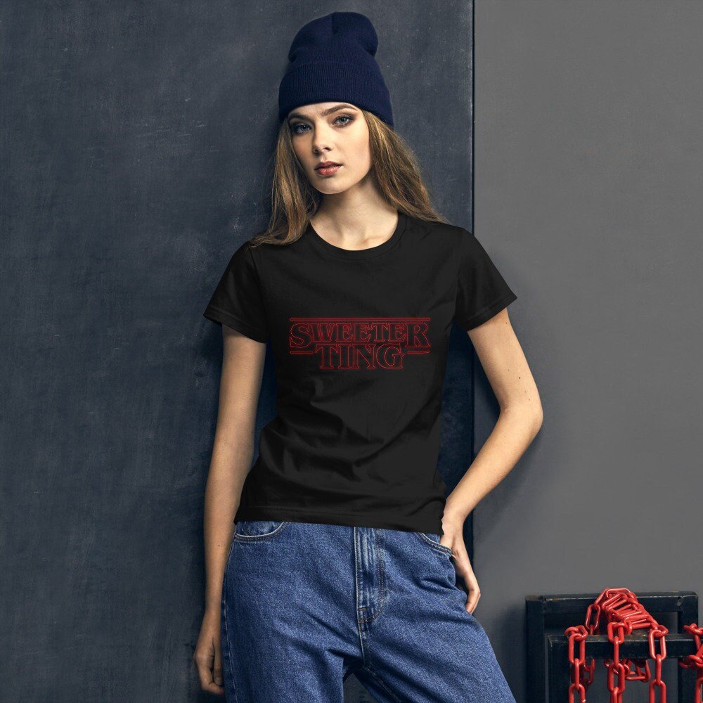 Women's short sleeve t-shirt - Sweeter Ting | Gift Idea for a Stranger Things Fan