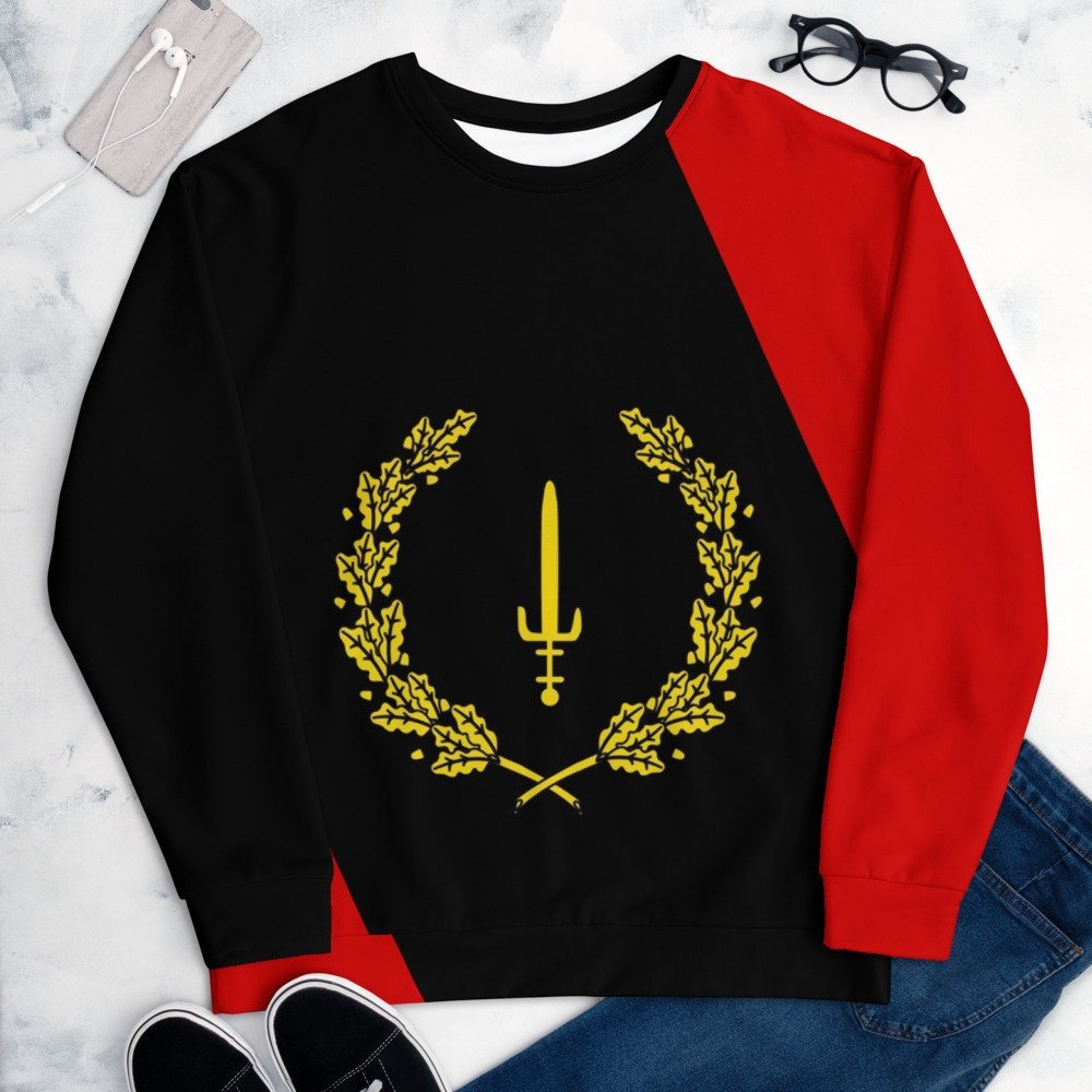 Black American Flag - Unisex Sweatshirt