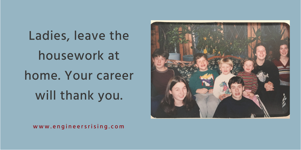 Ladies, leave the housework at home. Your career will thank you..png
