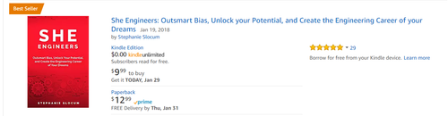 She Engineers is a bestseller at Amazon.com! — Engineers Rising LLC