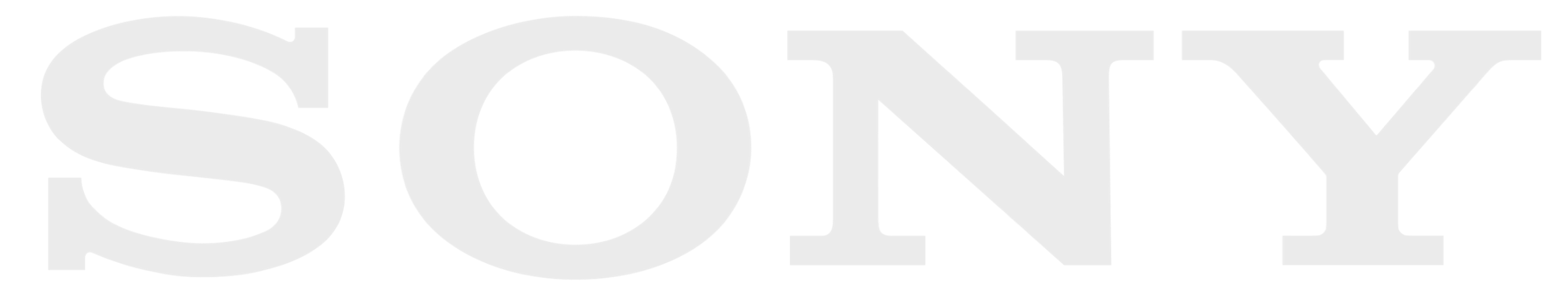 Sony logo on transparent background