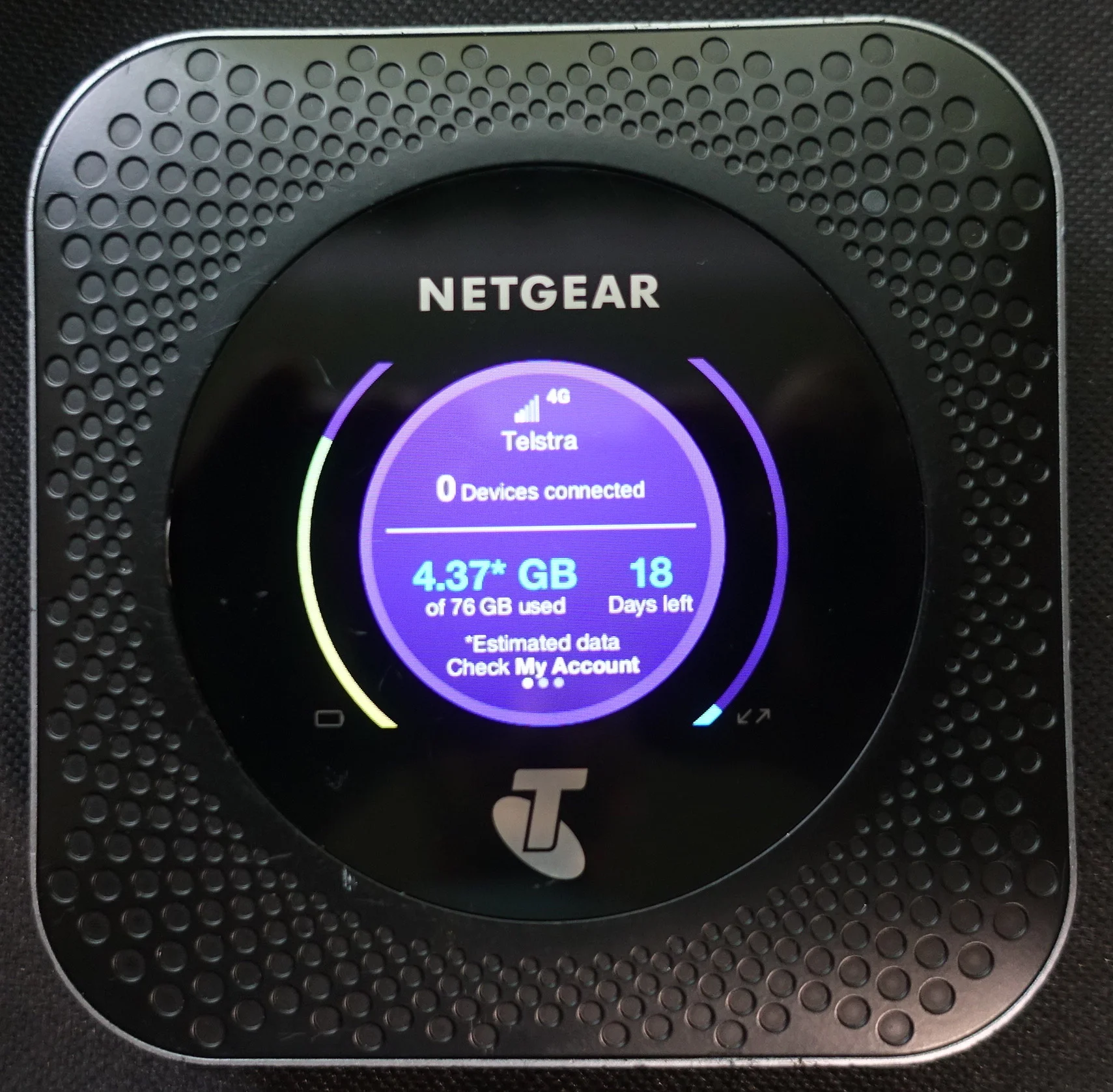 The router has booted up. Don’t worry if yours doesn’t look exactly like this.