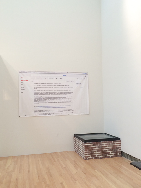 10/5/14 and The Floating Stadium , installation view, 2016