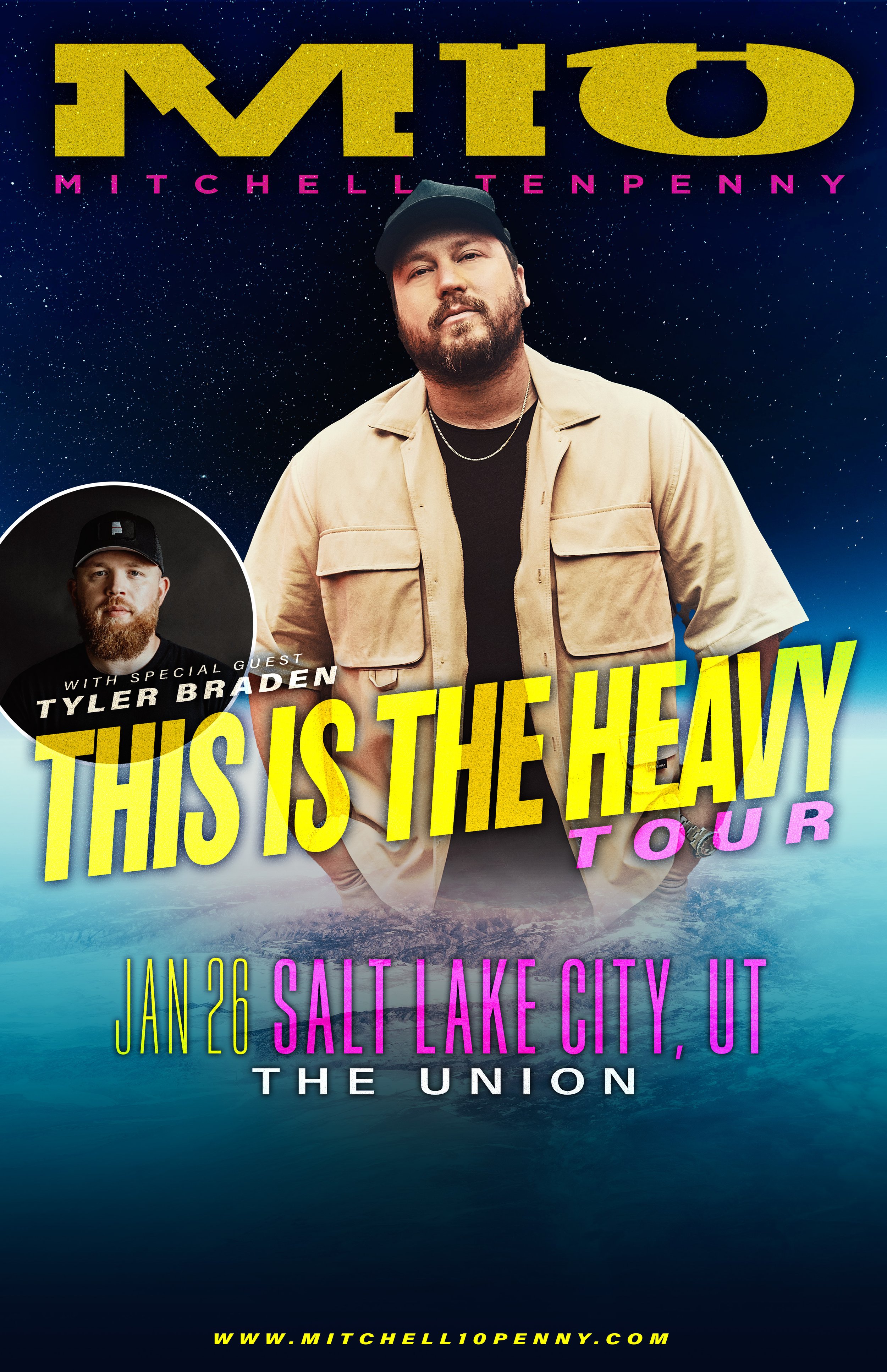 Get Tickets Mitchell Tenpenny in Salt Lake City! — The Union Event Center