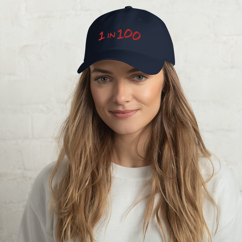 Logo_1in100_NMB_final_mockup_Front_Womens-Lifestyle_Navy.png