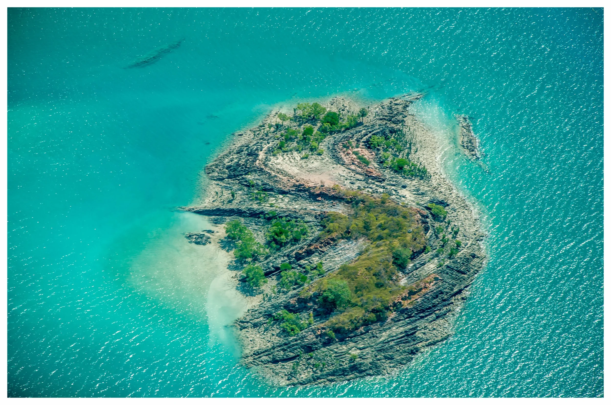   Folds exposed on a small island Buccaneer Archipelago Western Australia  