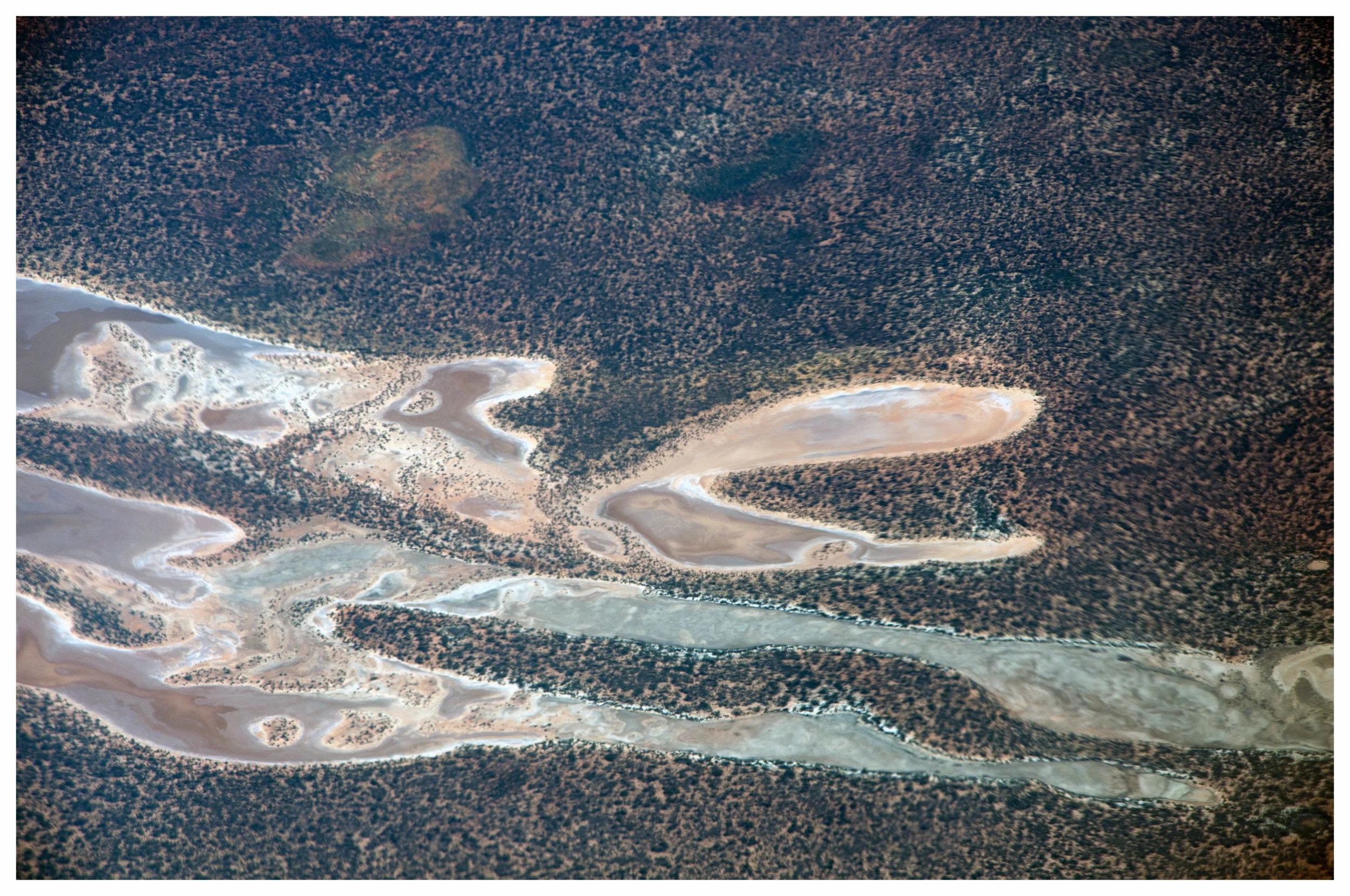   Dried salt lakes in the Eastern Goldfields Western Australia  