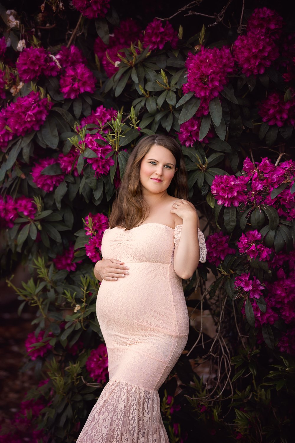 Spring blossom maternity photoshoot Leeds, Harrogate, Bradford, Wakefield