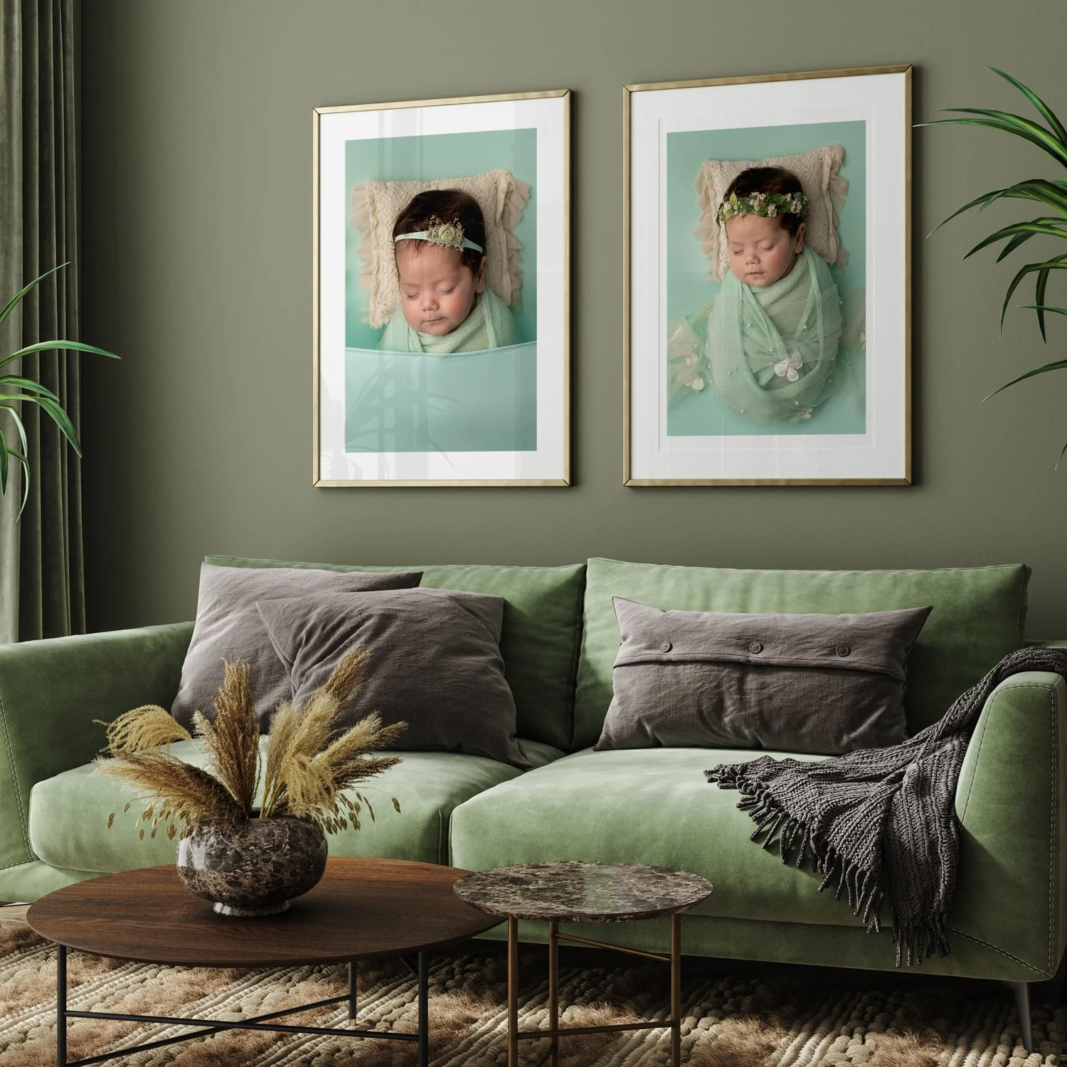 Newborn photography wall art