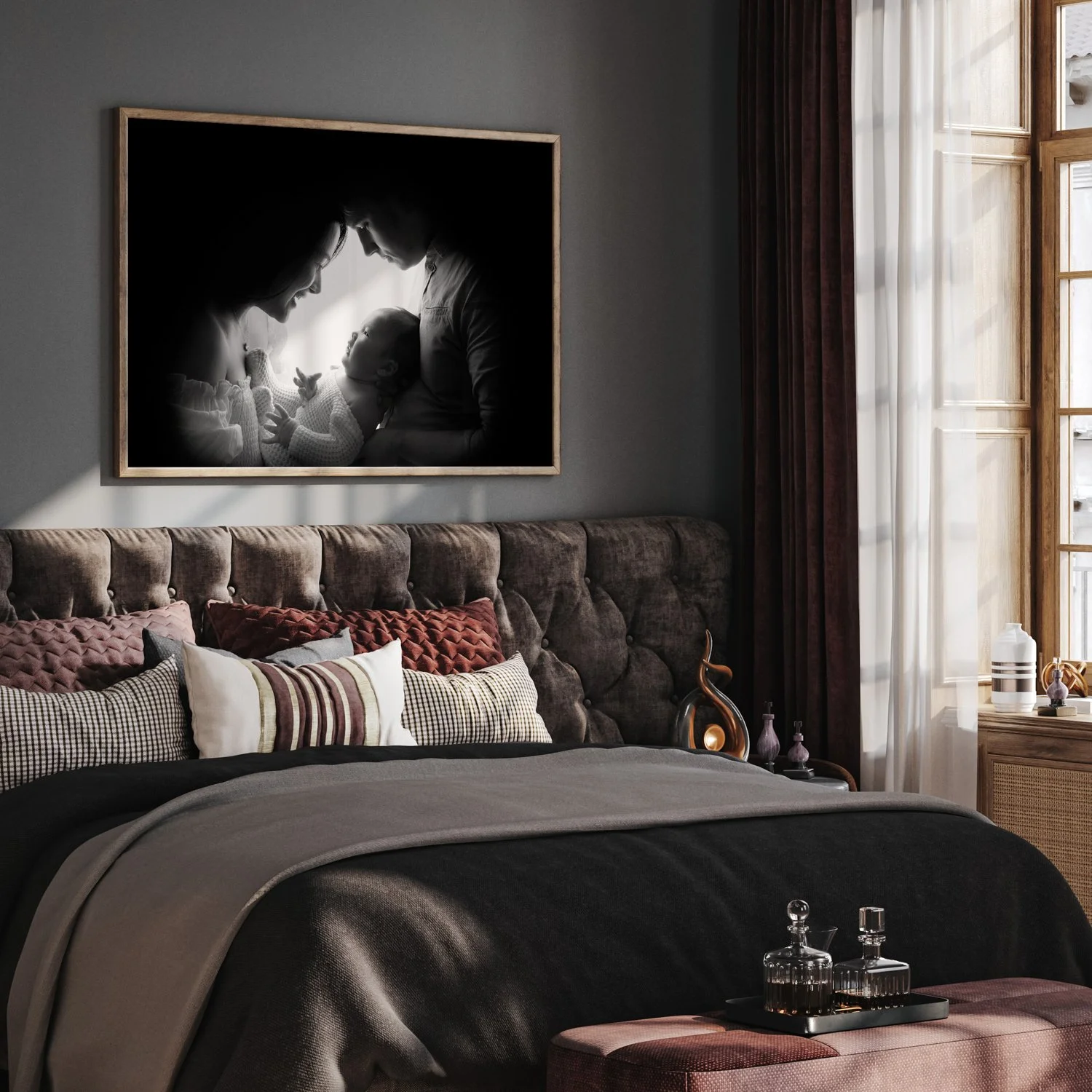 Newborn photography wall art