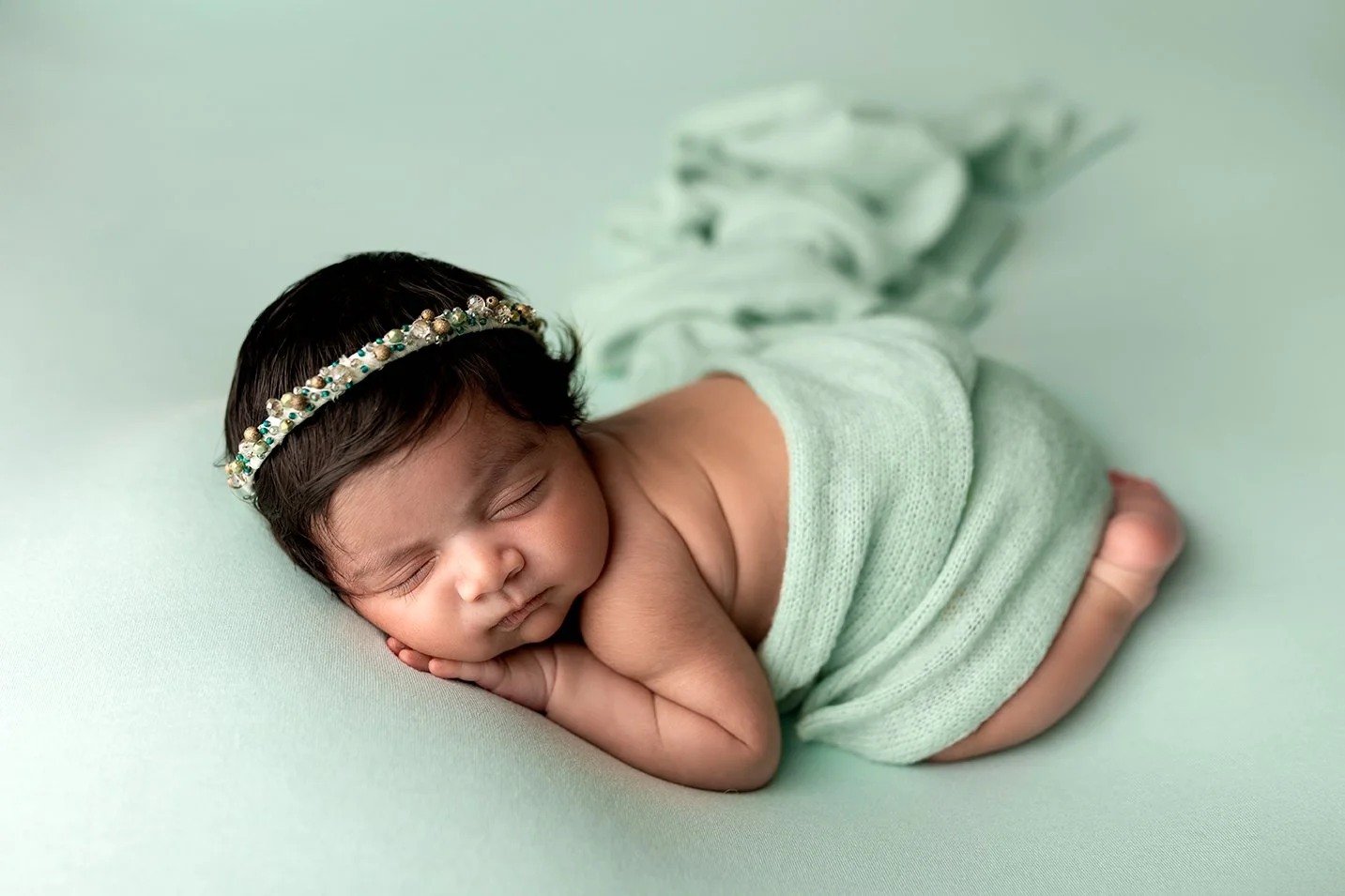 Newborn baby photography studio in Leeds