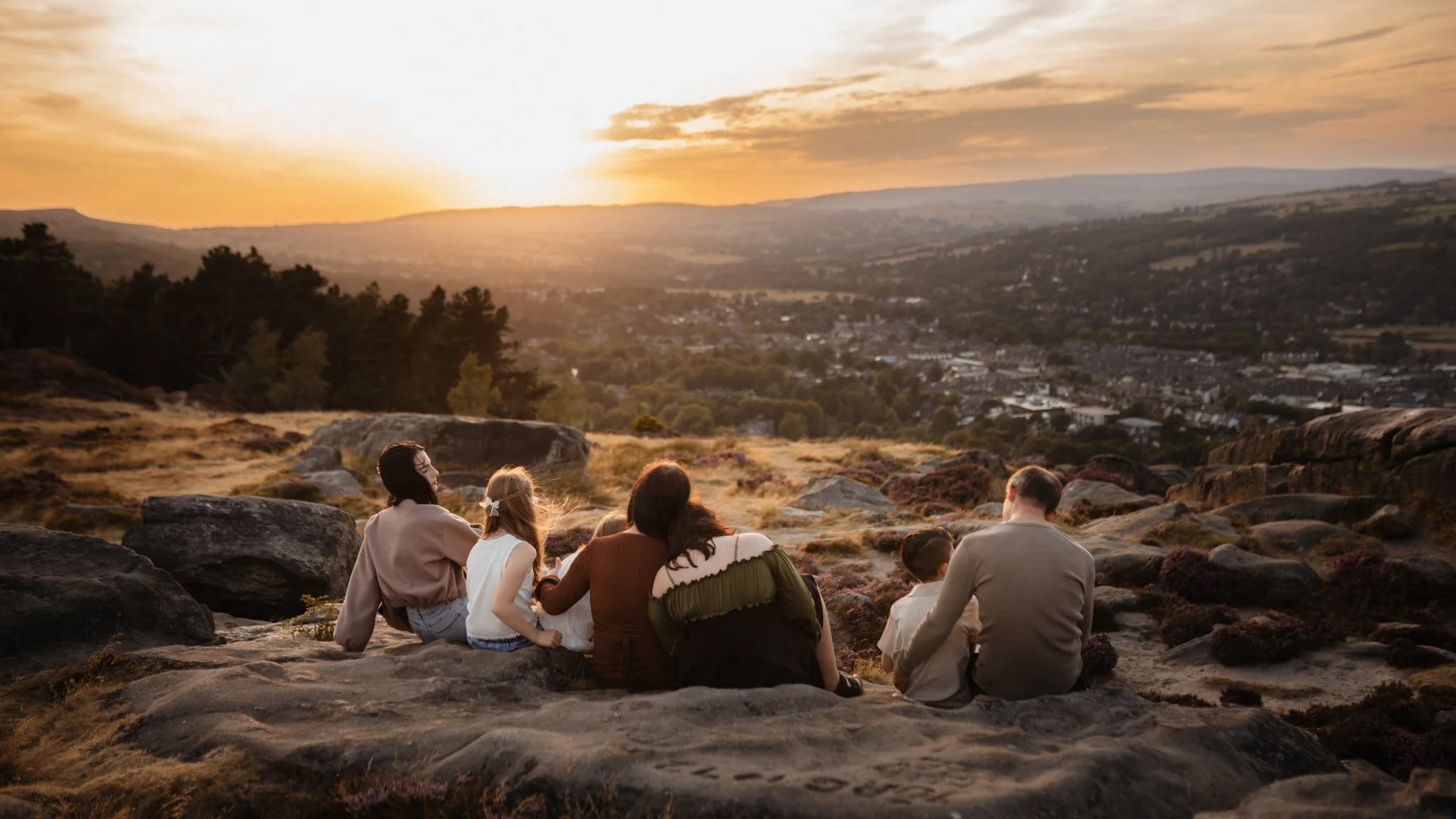 Adventure storytelling family photoshoot on Ilkley Moor, Yorkshire
