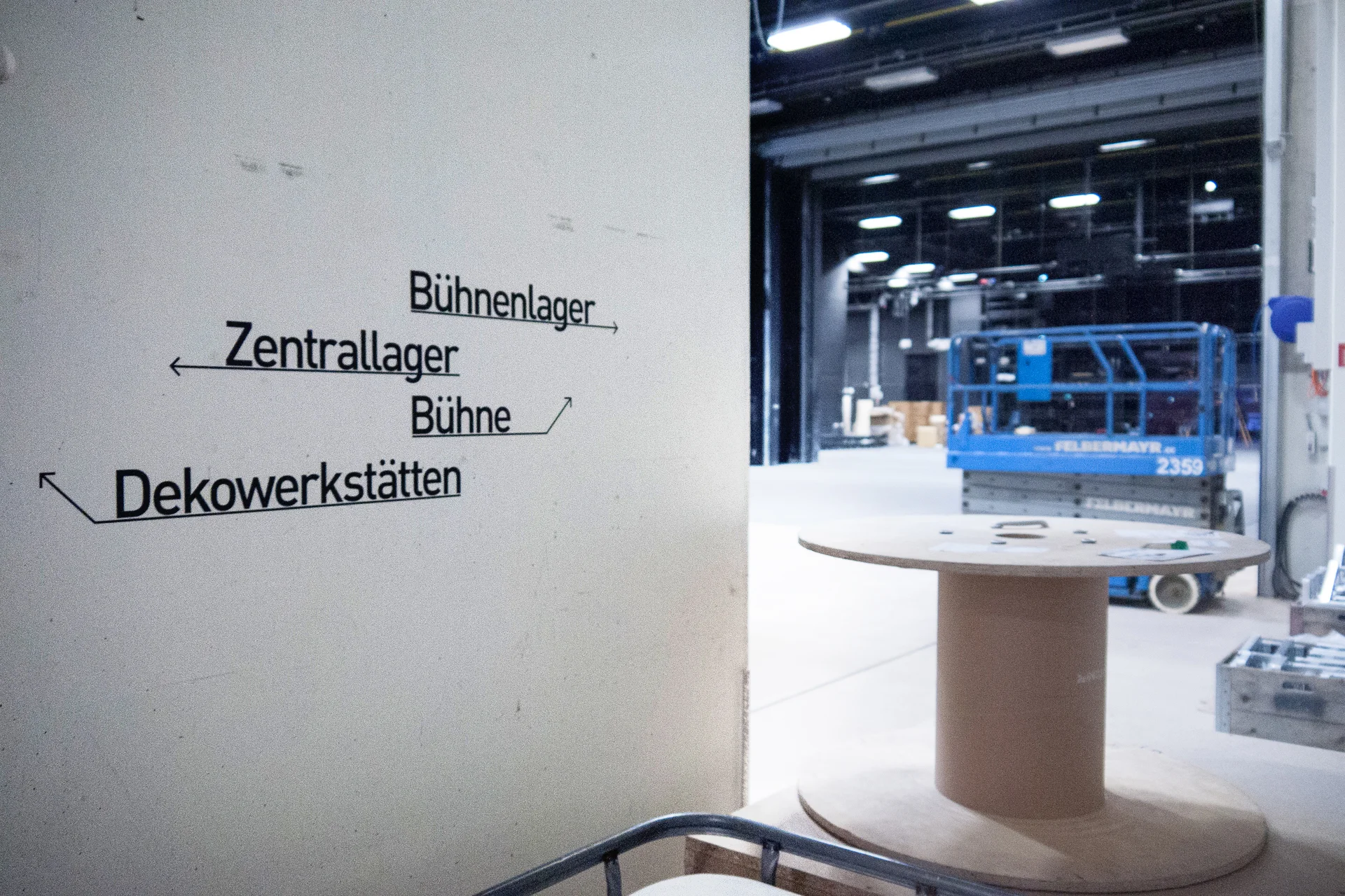 Beschriftungssystem des Künstlertrakts
