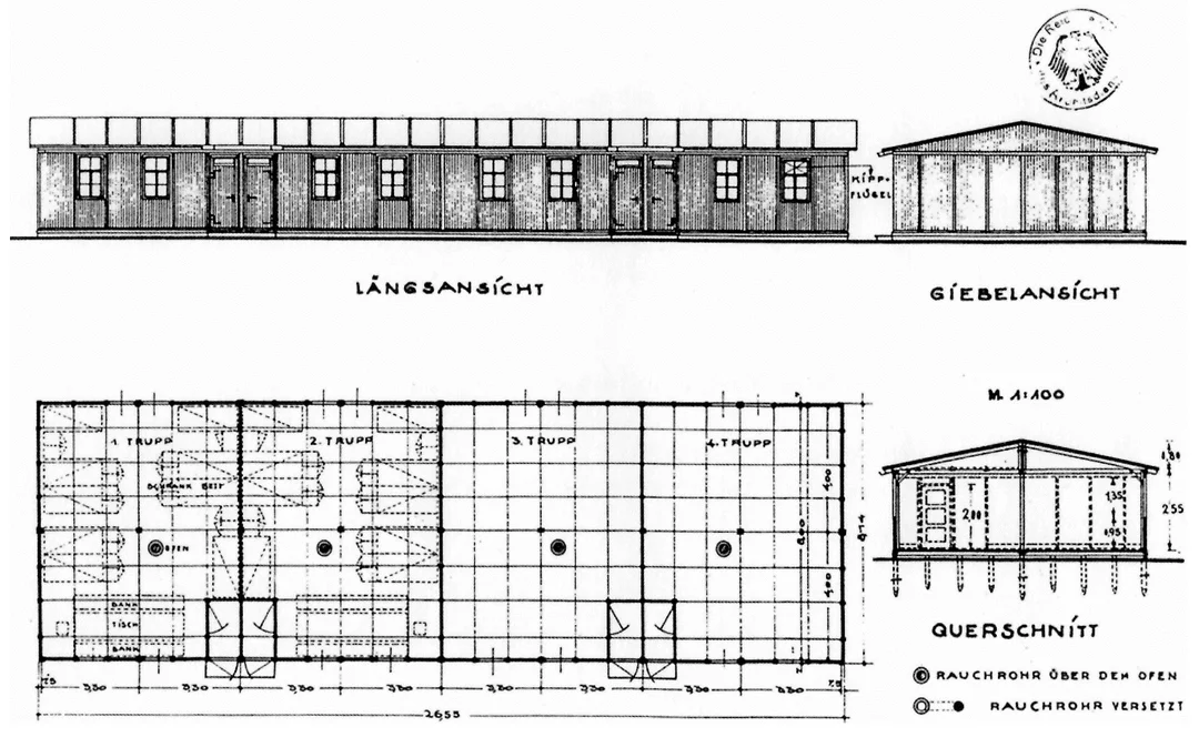 Plan "Reichsarbeitsdienst-Baracke (RAD)"