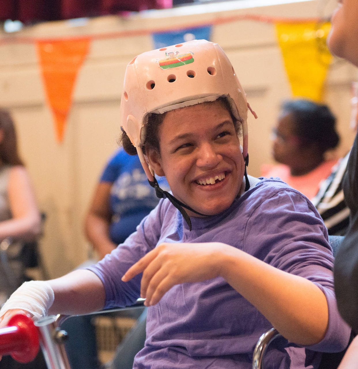 Child smiling during children's theatre performance (Copy)