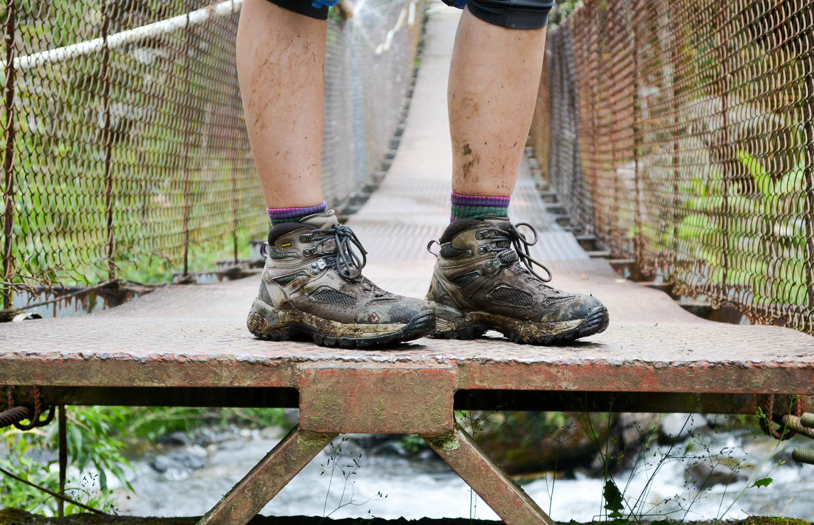 Muddy shoes