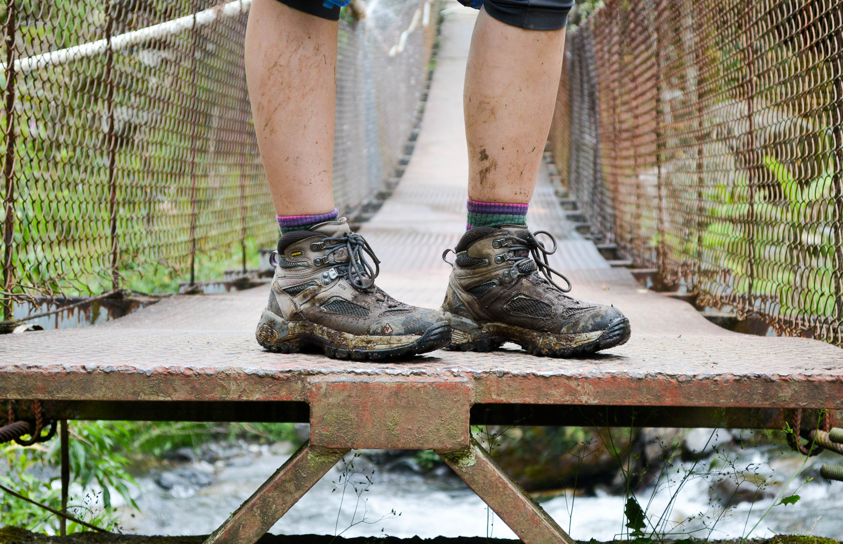 Muddy shoes