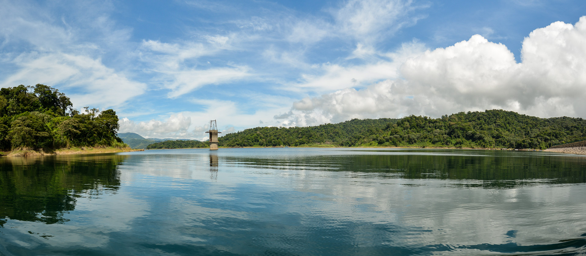 Arenal Lake from the viewpoint of the dam