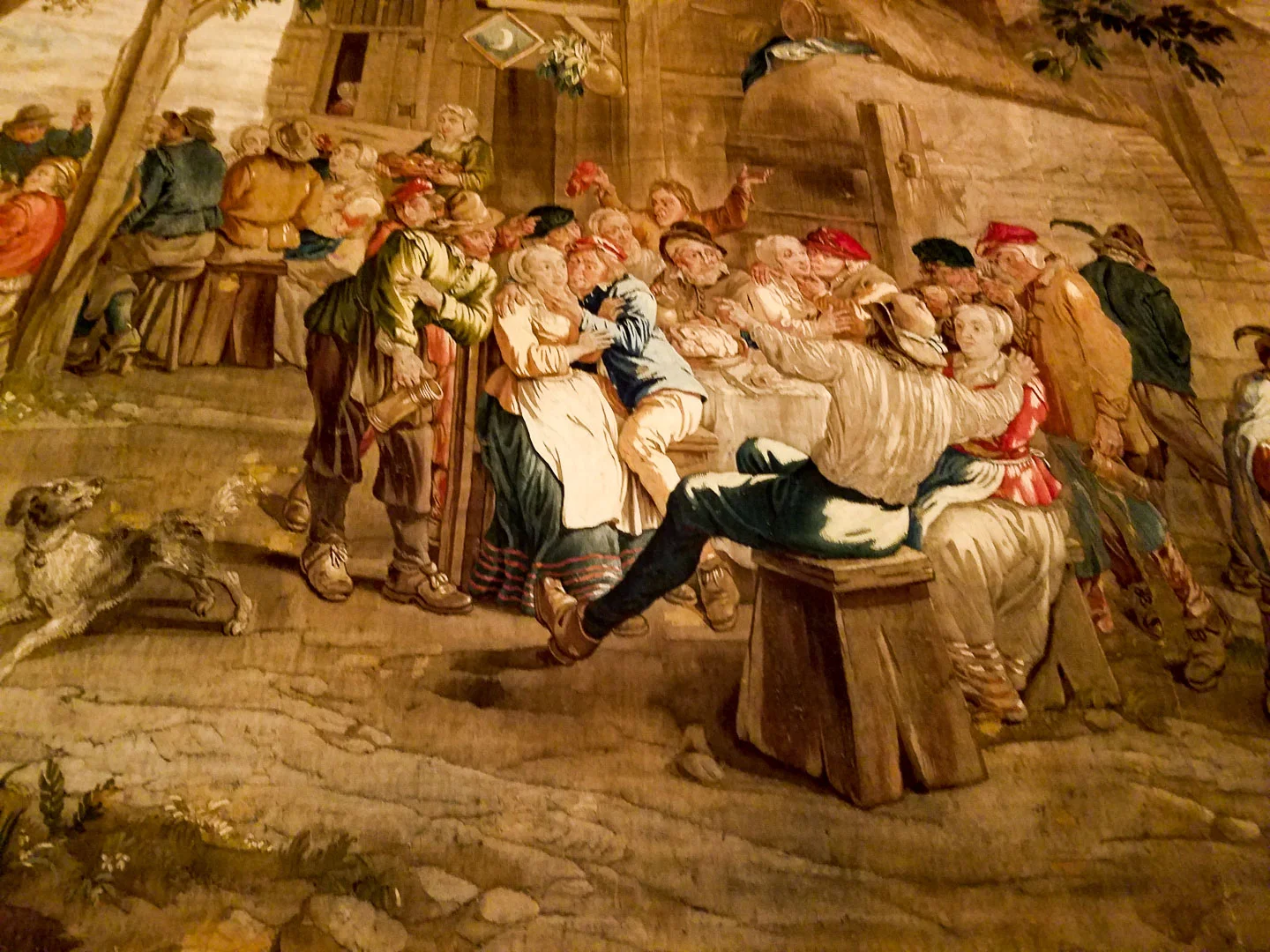 A close up of the same tapestry