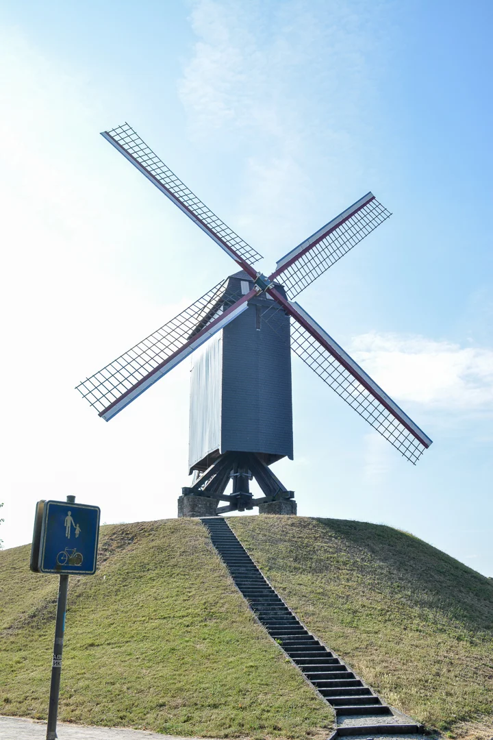 We went to the windmills that line the outside of the city center