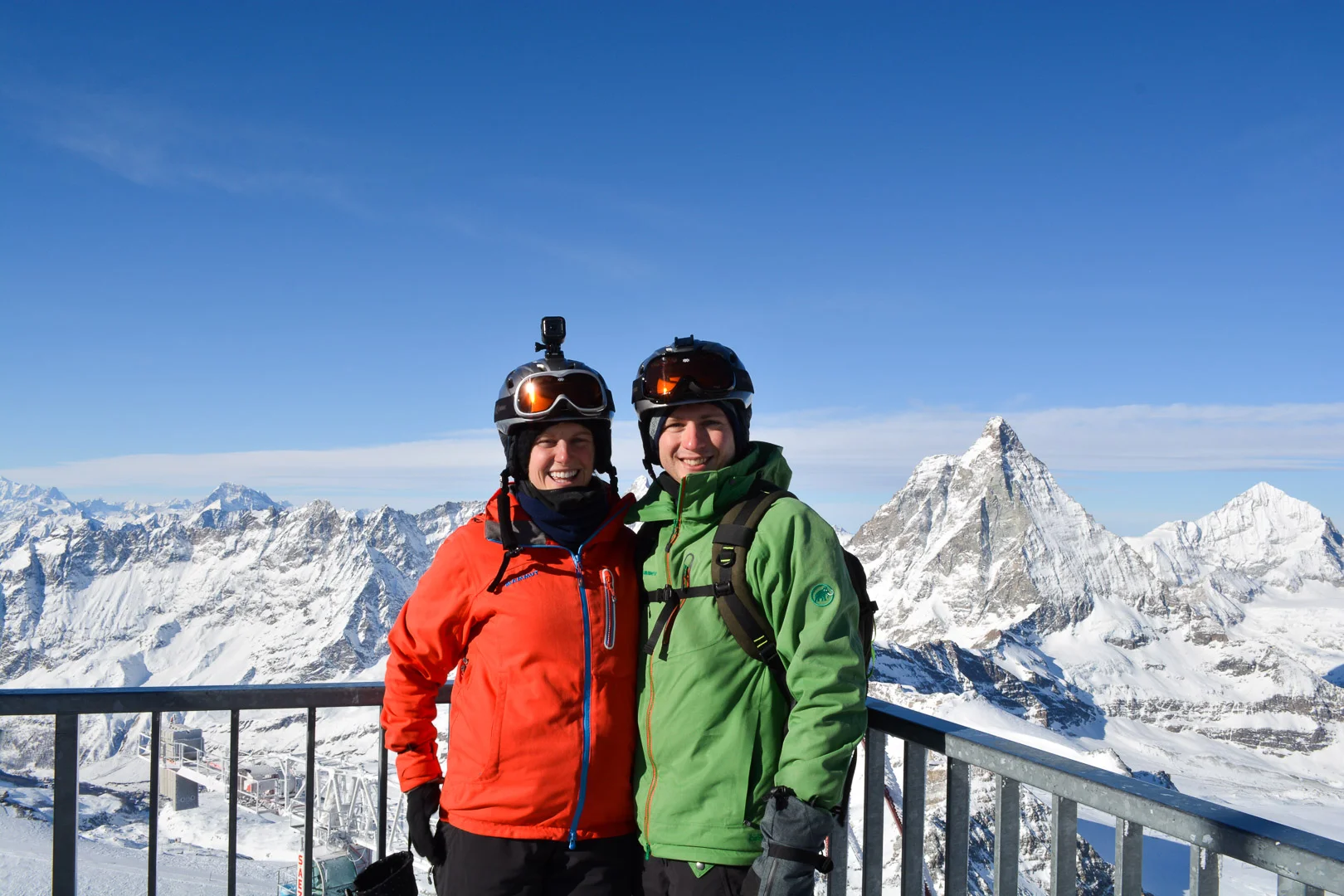 Matterhorn in the background from the Italian Side