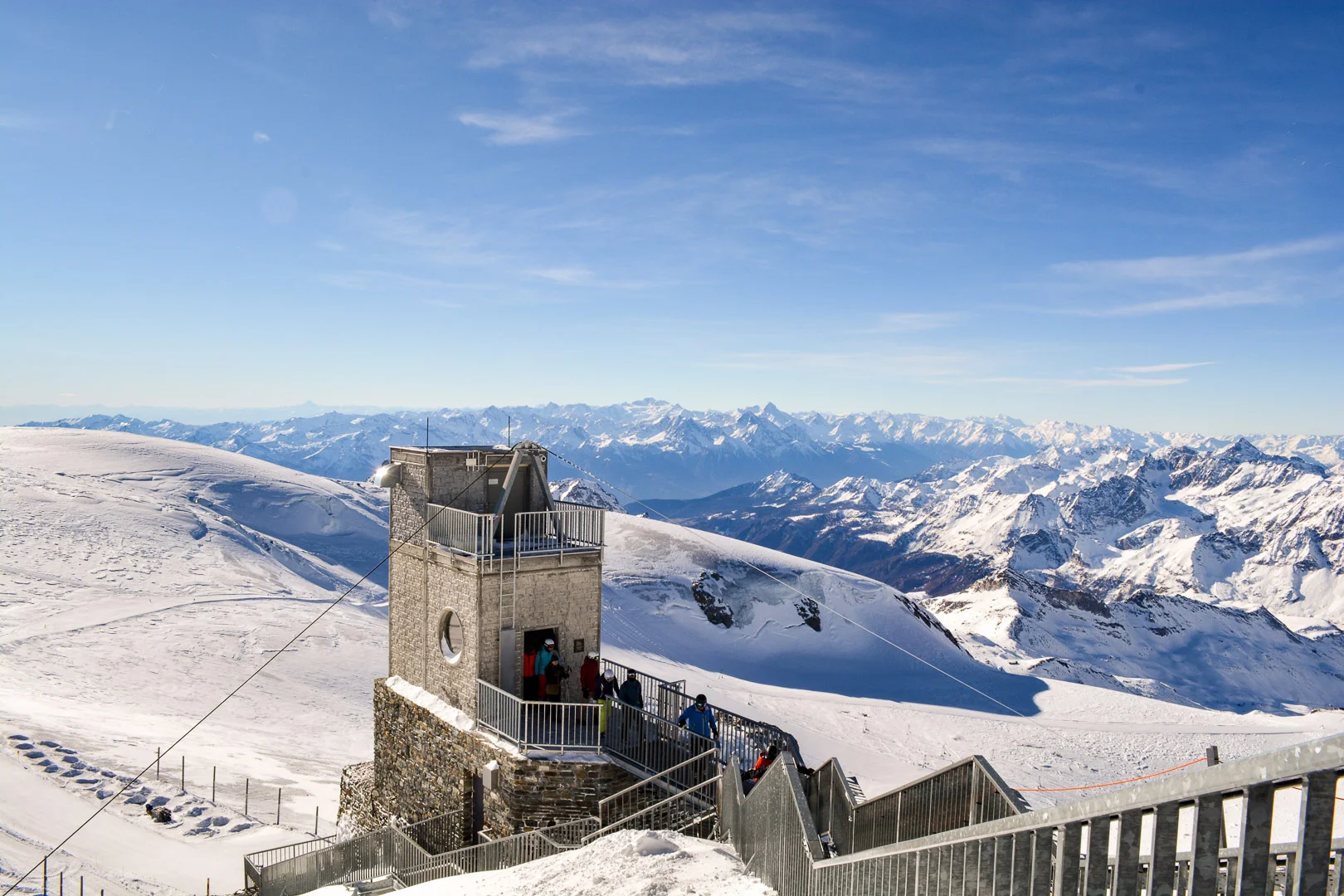 Looking at the Italian Alps