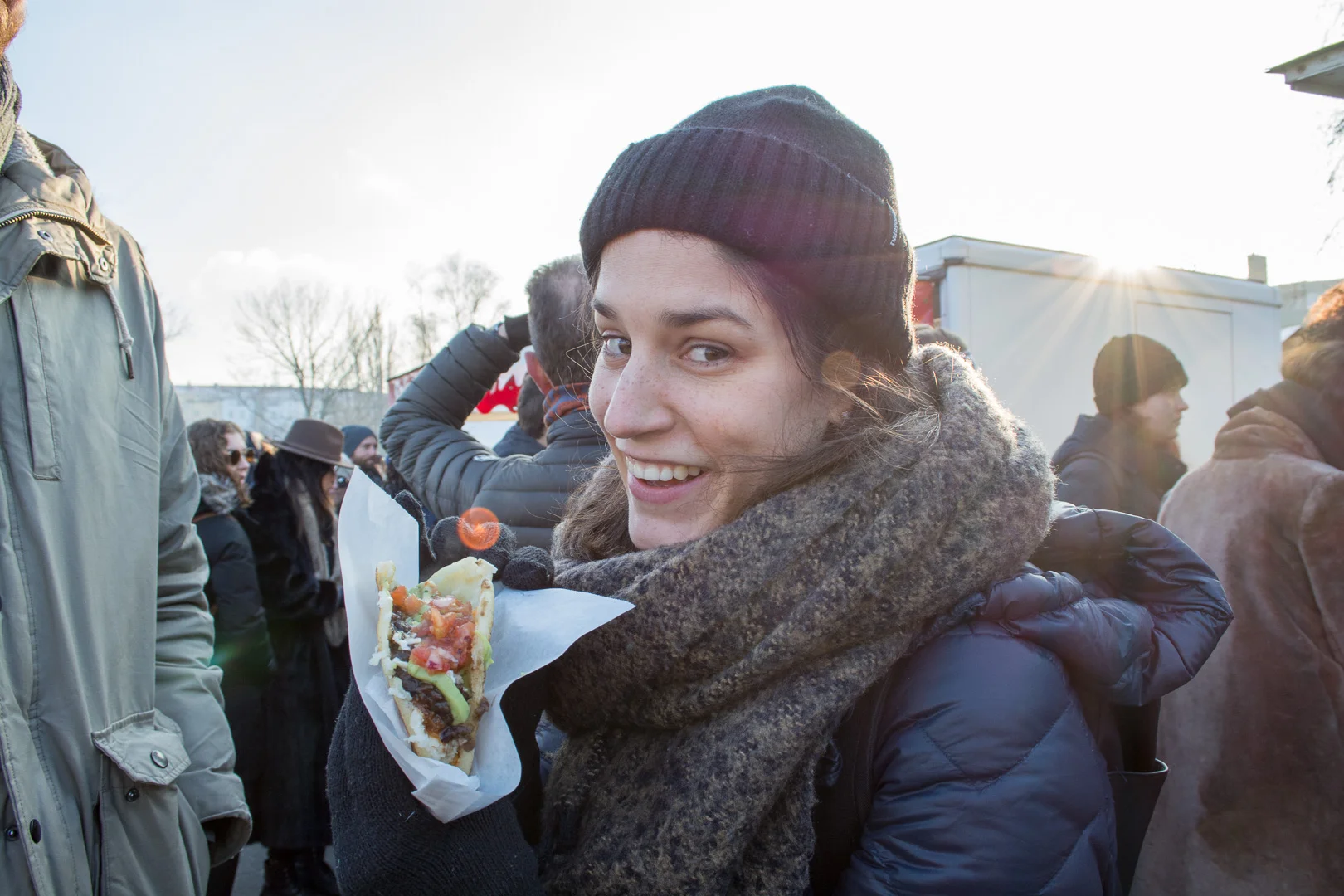 Hurray! I got my arepa!