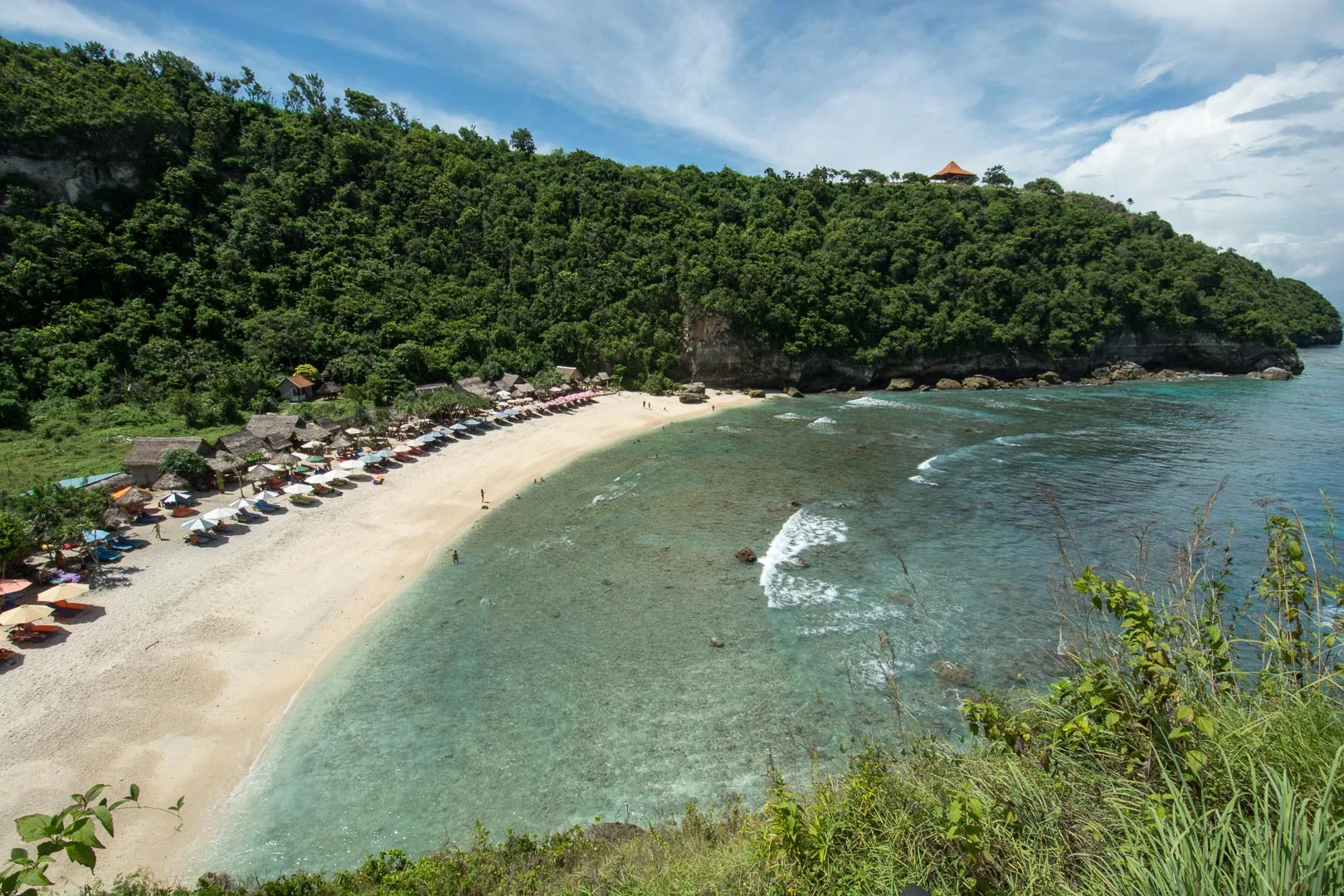 Atuh Beach from the staircase