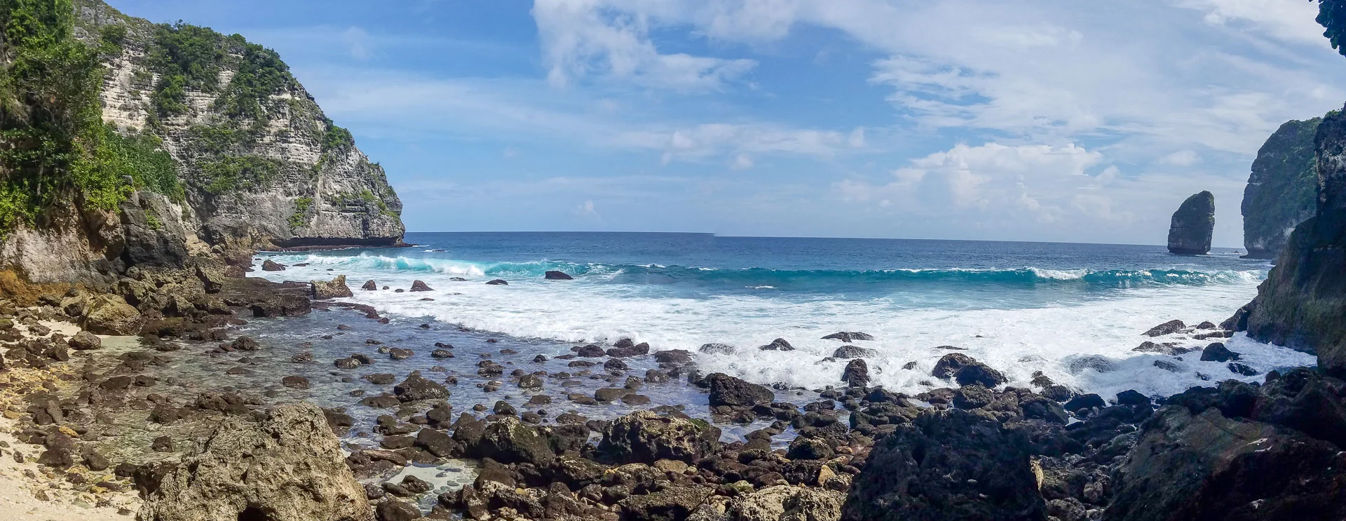 You can’t really swim in the ocean here…