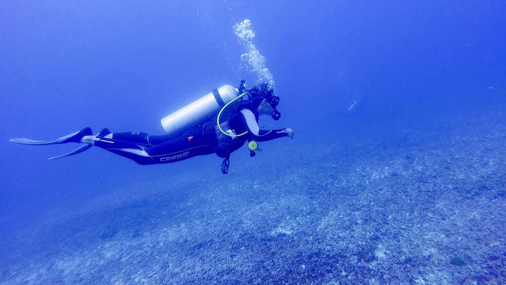 Me on our drift dive