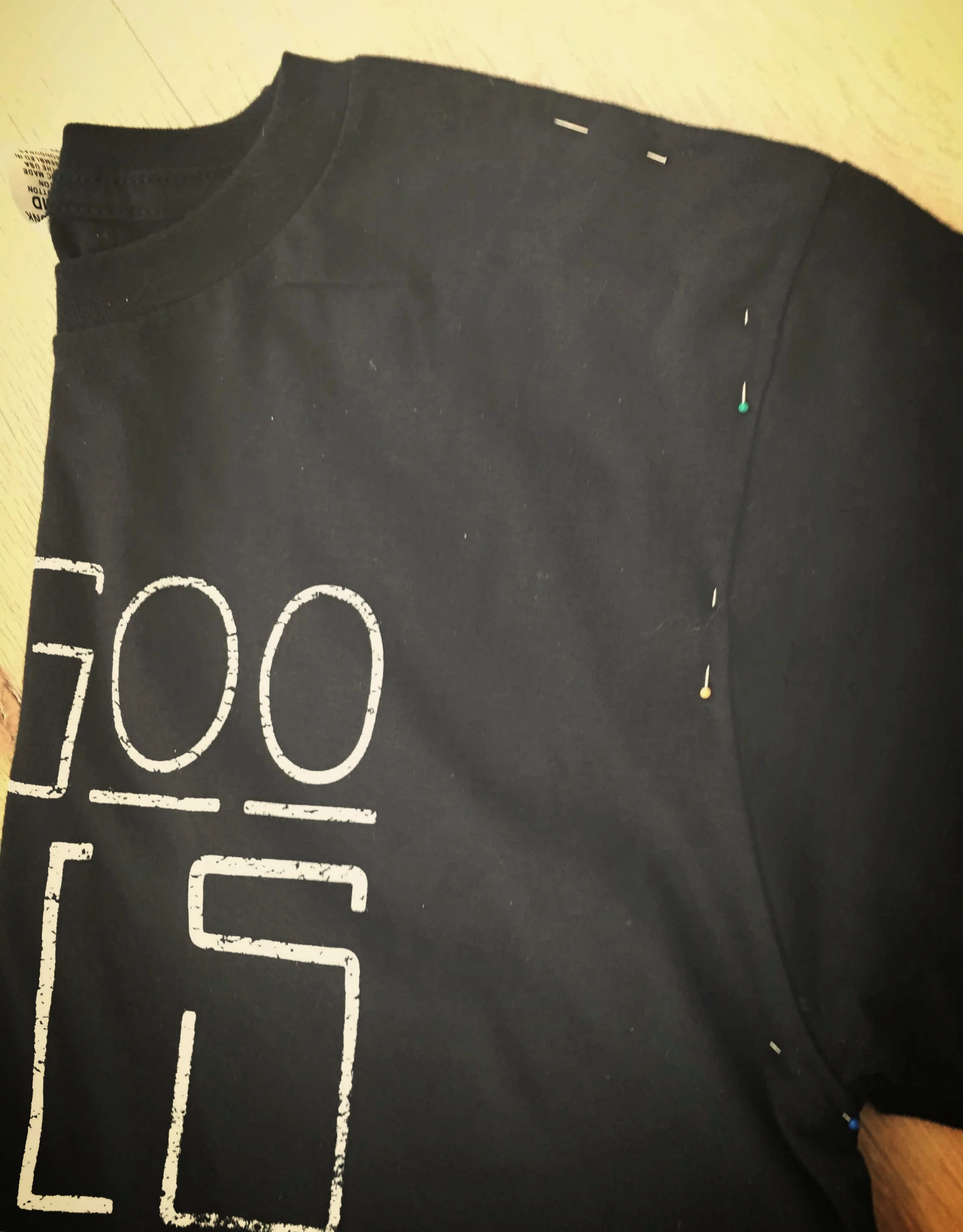 Lay out tee and pin