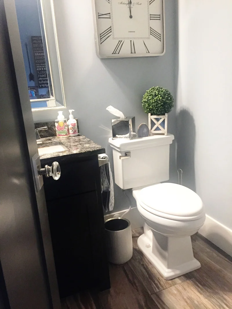 Keep bathrooms neat, lids down