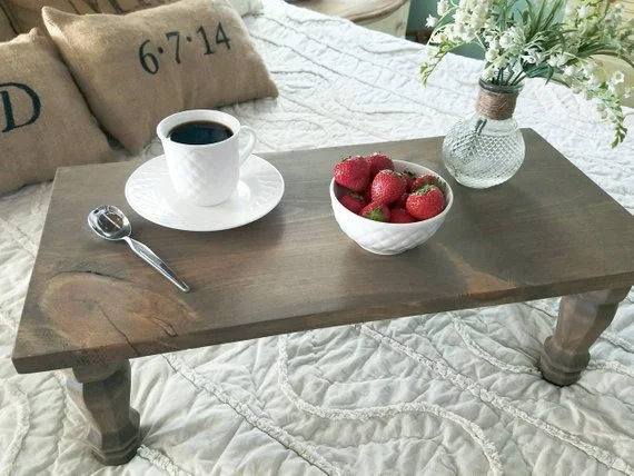 A bed tray by Rustic Ranch Co.