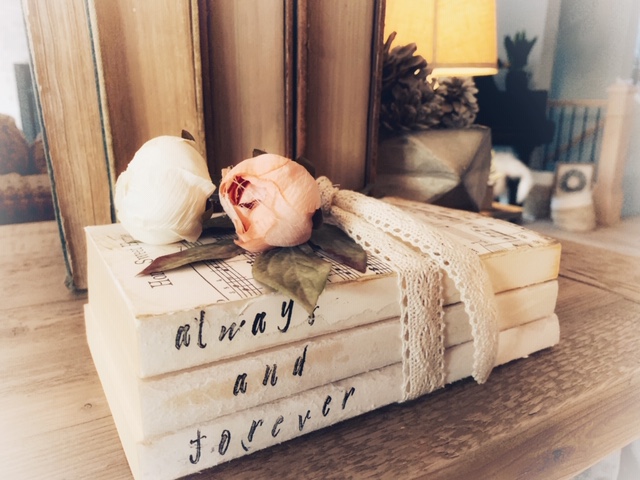 My DIY Valentine: A Pretty and Romantic Book Stack — The Home Envy