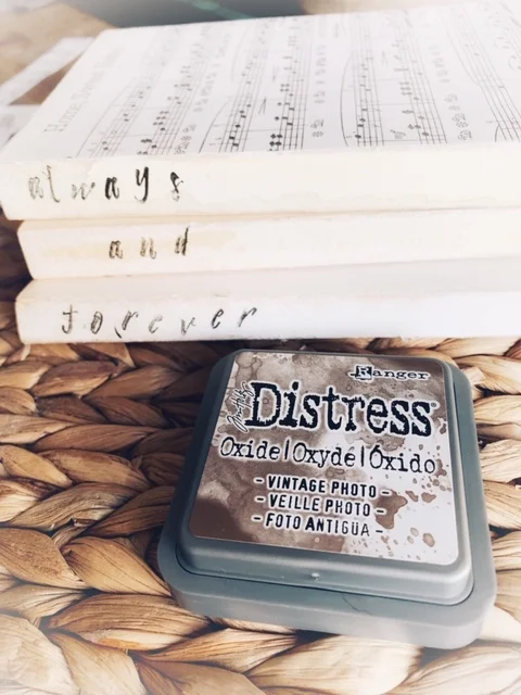 Distress sheet music to make it look vintage