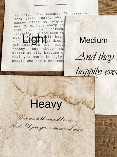 Paper aging choices