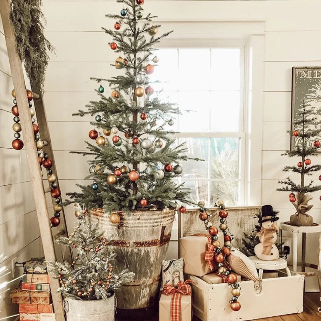 Noble Fir Christmas Tree Decorated